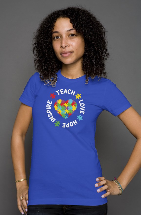 FDC Womens Autism Awareness T-Shirt 