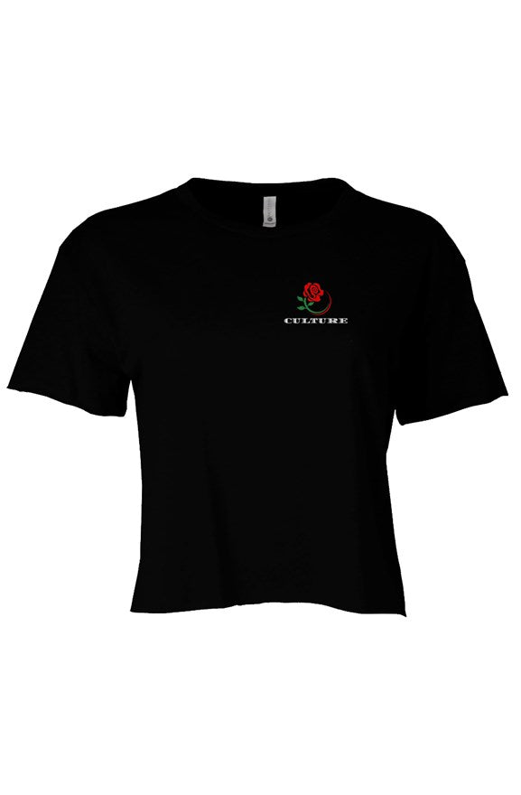 FDC Womens Rose Crop T-Shirt